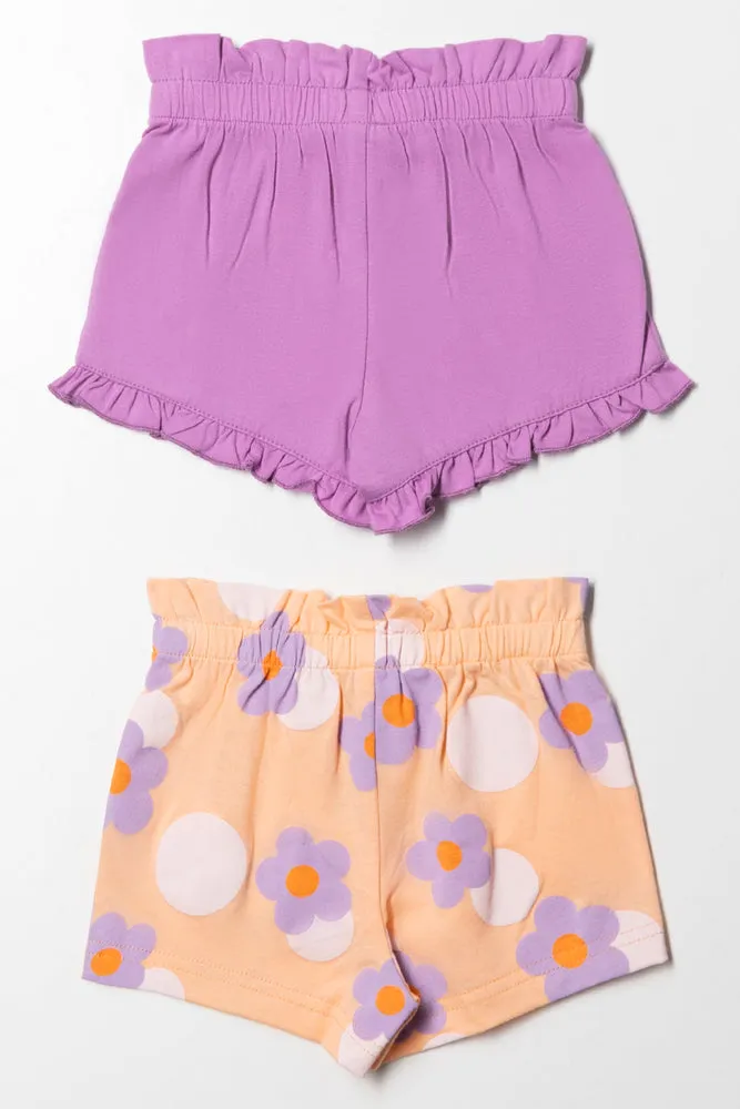 2 Pack Shorts Purple