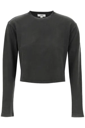 Agolde cropped long-sleeved mason t
