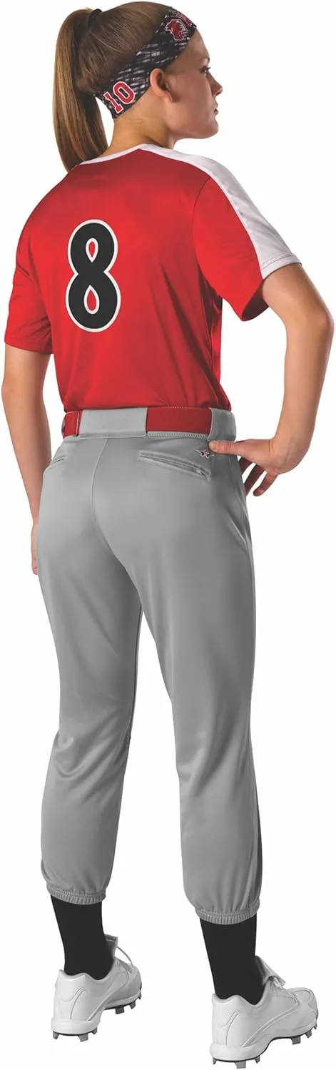 Alleson Athletic Women's Fastpitch/Softball Belted Speed Pant  Moisture-Wicking, Durable Fabric, and Pro-Style Fit