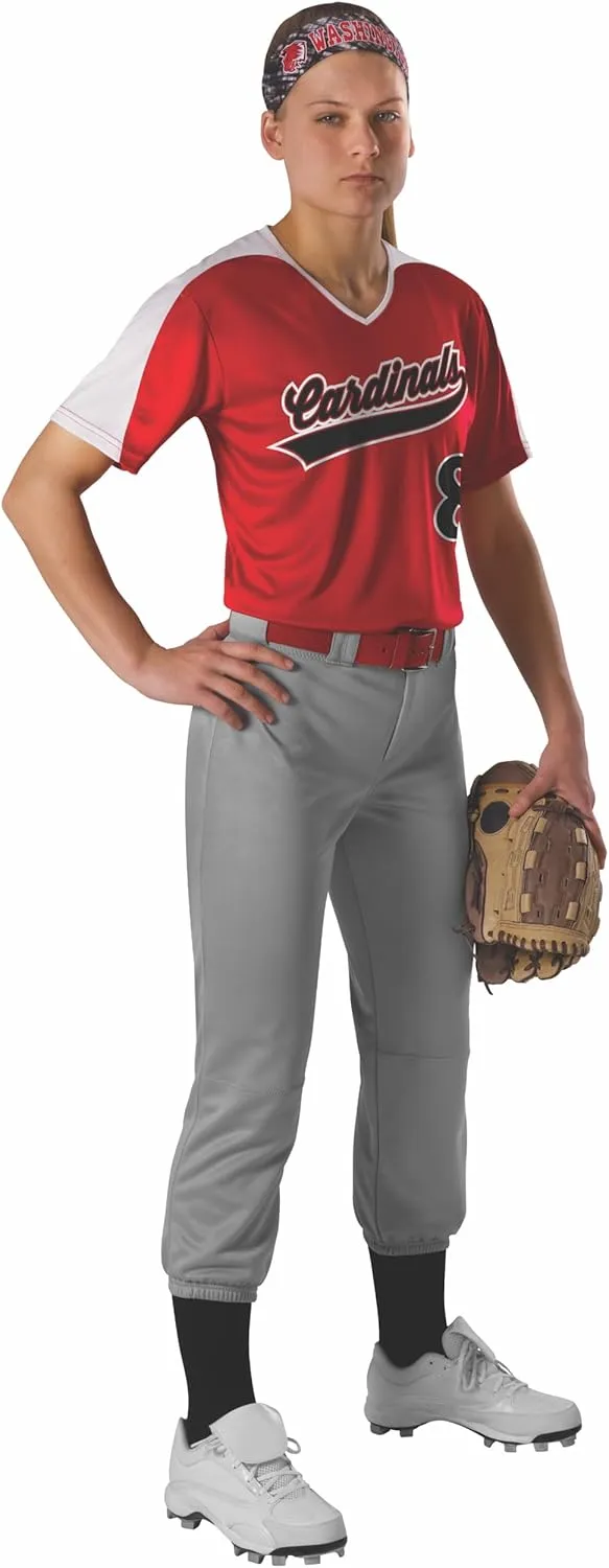 Alleson Athletic Women's Fastpitch/Softball Belted Speed Pant  Moisture-Wicking, Durable Fabric, and Pro-Style Fit