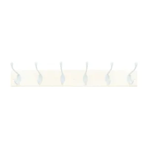 Amerock 2000325 Hook Rack, 6-Hook, MDF/Zinc