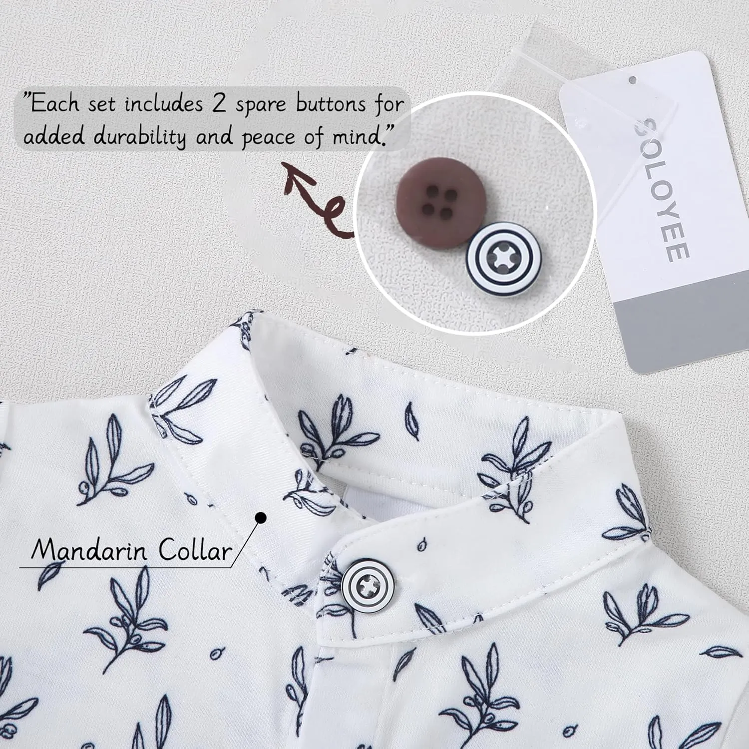 Baby Boy Clothes Suits 3-24M Infant Gentleman Outfits, Short Sleeve Shirt Bowtie Beret Suspender Pants Clothing Set