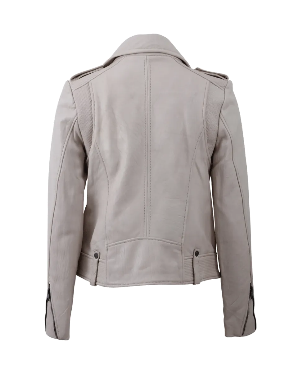 Biker Jacket With Multi Stitch