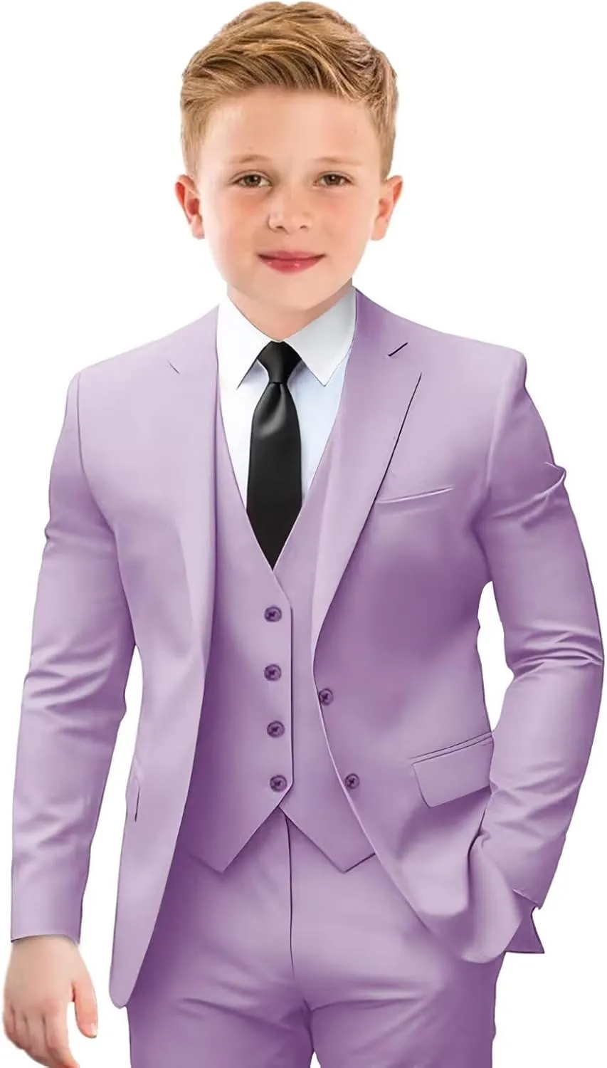 Boys Suit Formal Suits for Boys Slim Fit Tuxedo Suits Set Boy Dress Clothes Toddler Wedding Outfit