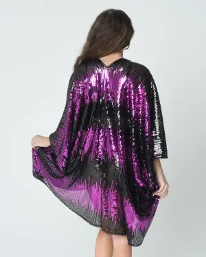 Disco Sequin Kimono - Rose Pink