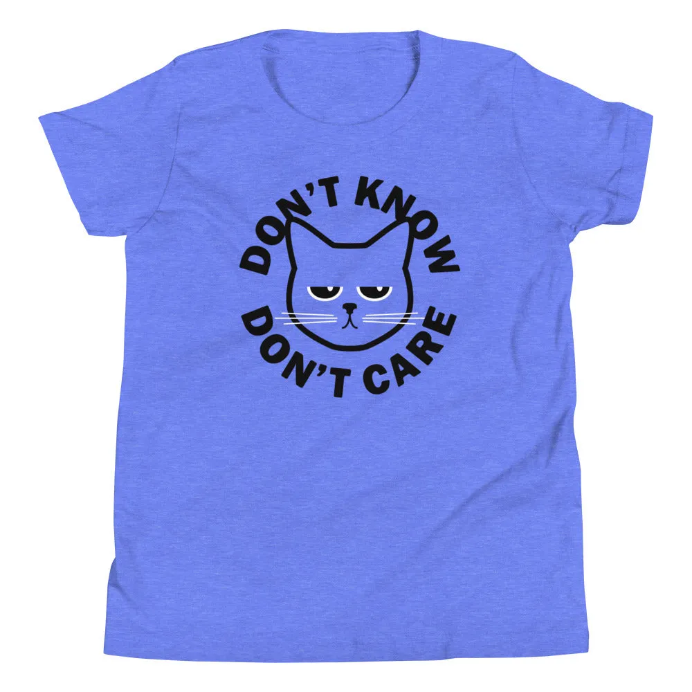 Don't Know Don't Care Kid's Youth Tee