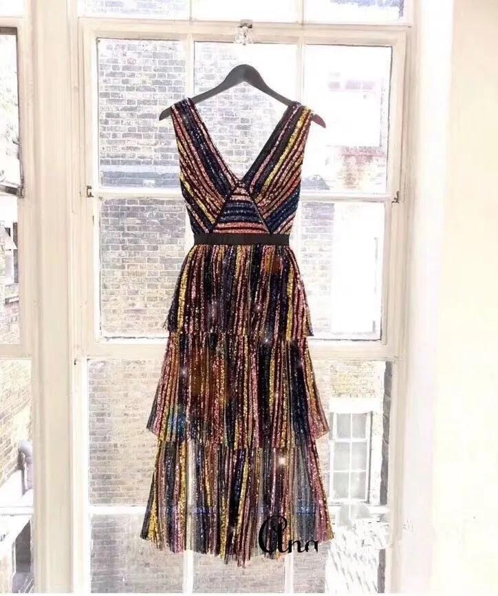 Evening Sequins party dress
