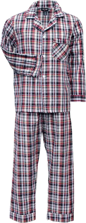Foxfire Sleepwear Plaid Long Sleeve Long Leg Pajama Set