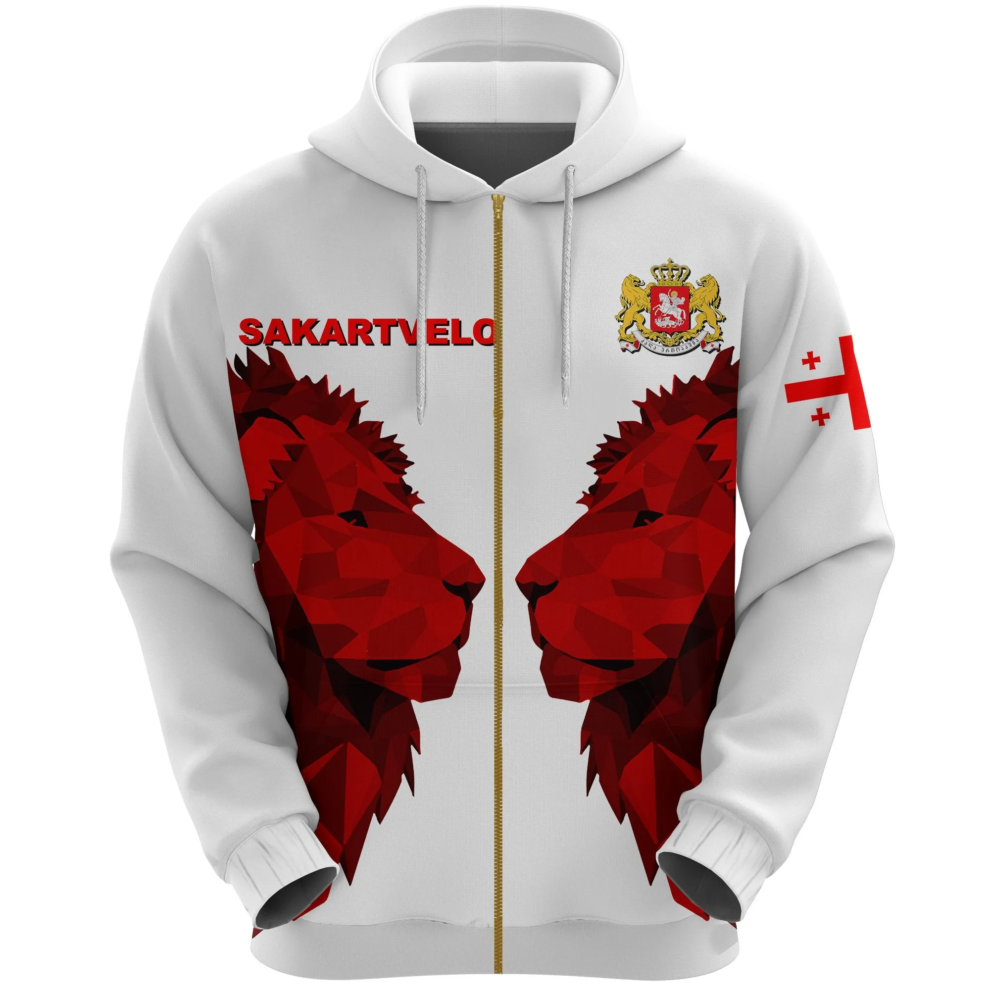 Georgia Zip-Up Hoodie - Double Lion K2