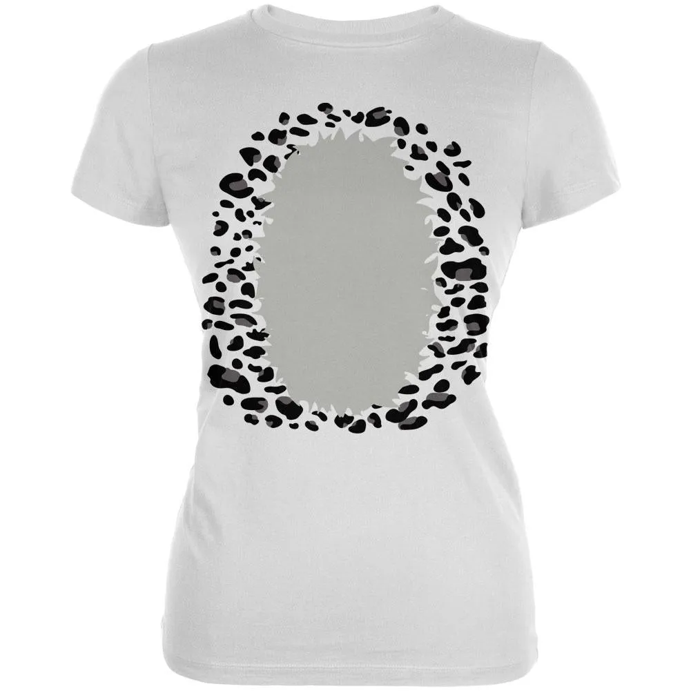 Halloween Snow Leopard Costume Juniors Soft T Shirt