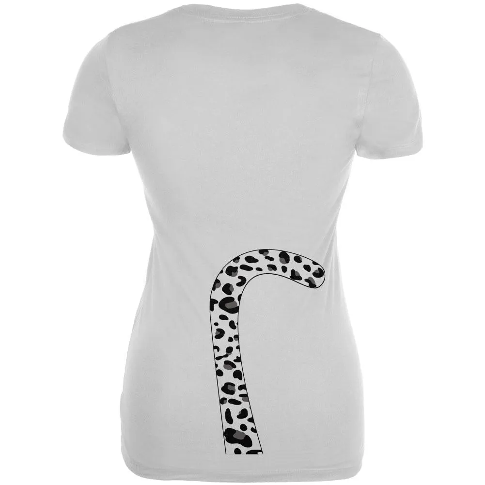 Halloween Snow Leopard Costume Juniors Soft T Shirt