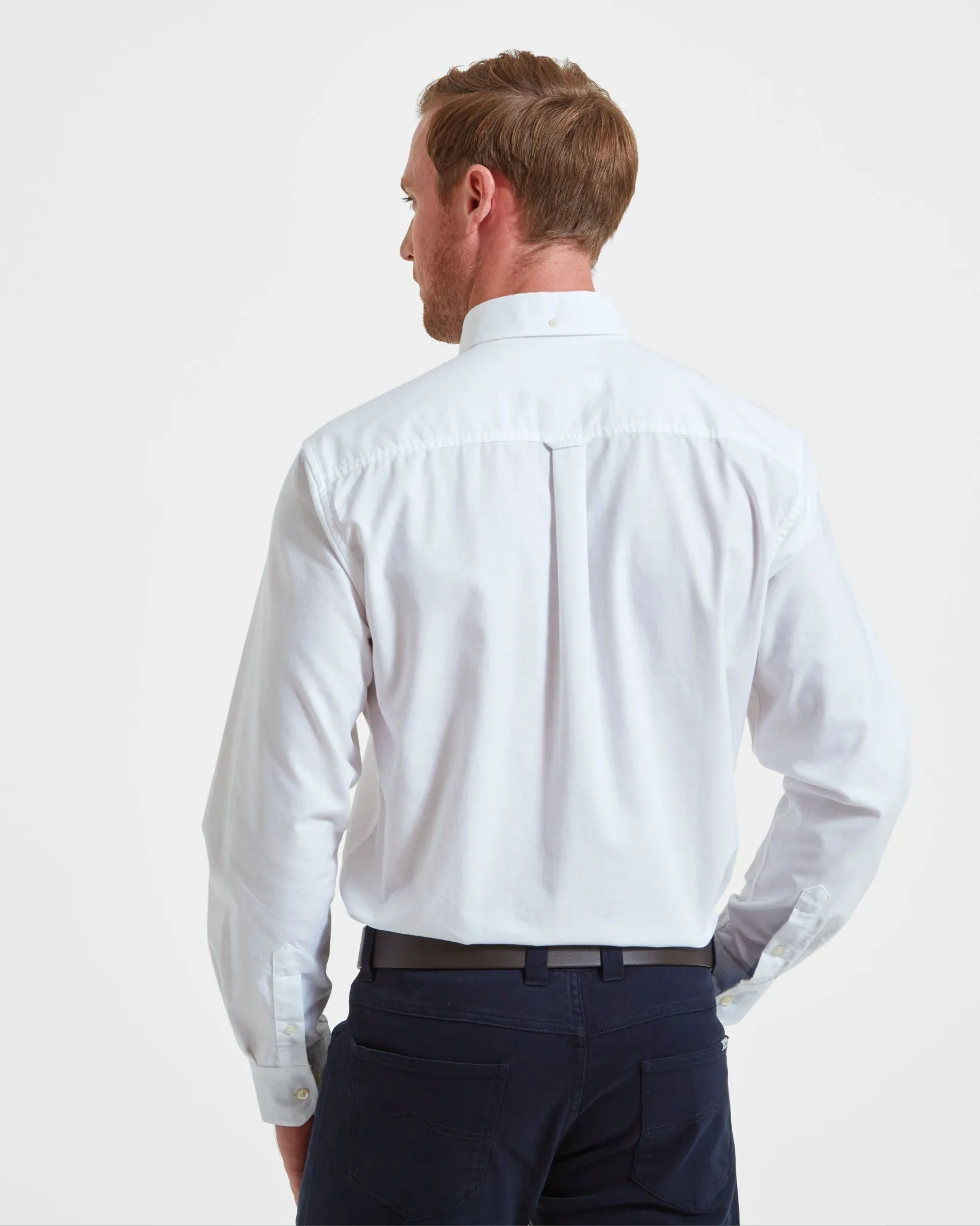 Holt Soft Oxford Tailored Shirt - White