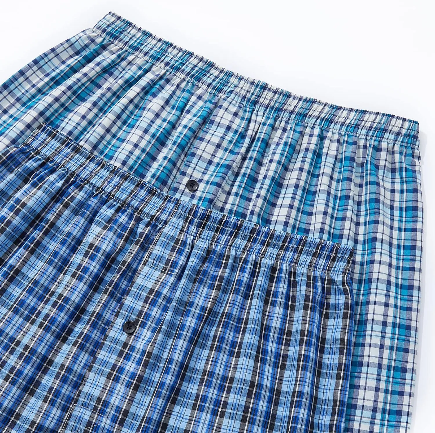 JupiterSecret Men's Underwear Woven Boxers for Men Pack Cotton Boxer Shorts Elastic Waistband
