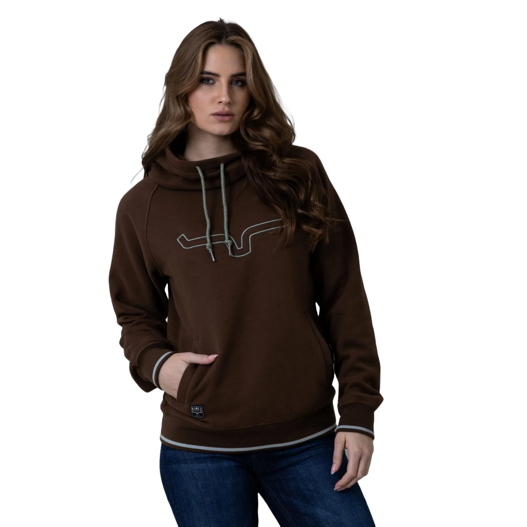 Kimes Ranch Ladies Two Scoops Brown Hoodie WHO0000012-BN001