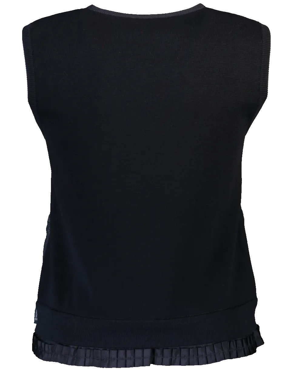 Maglia Tricot Gilet Vest