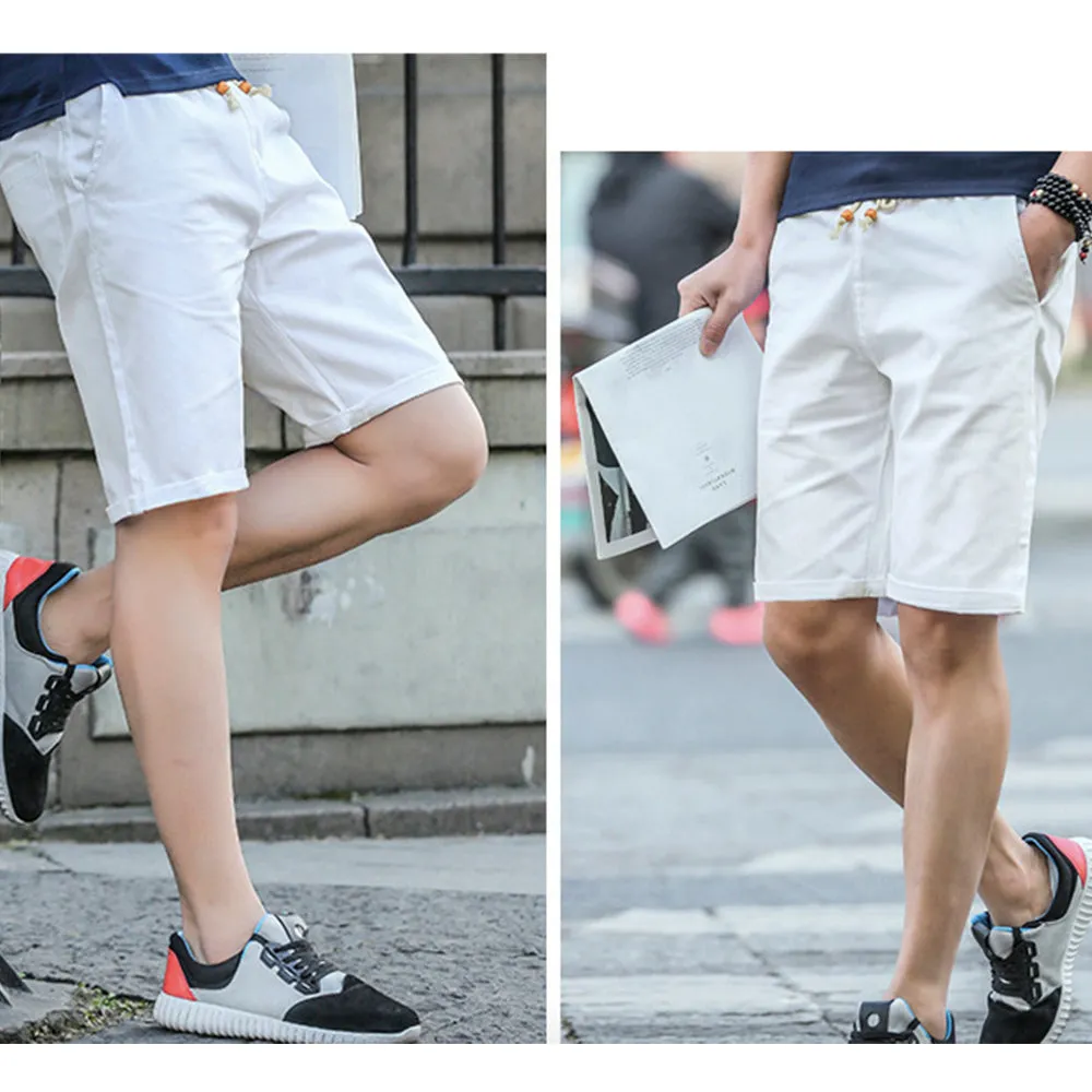 Mens Drawstring Casual Shorts