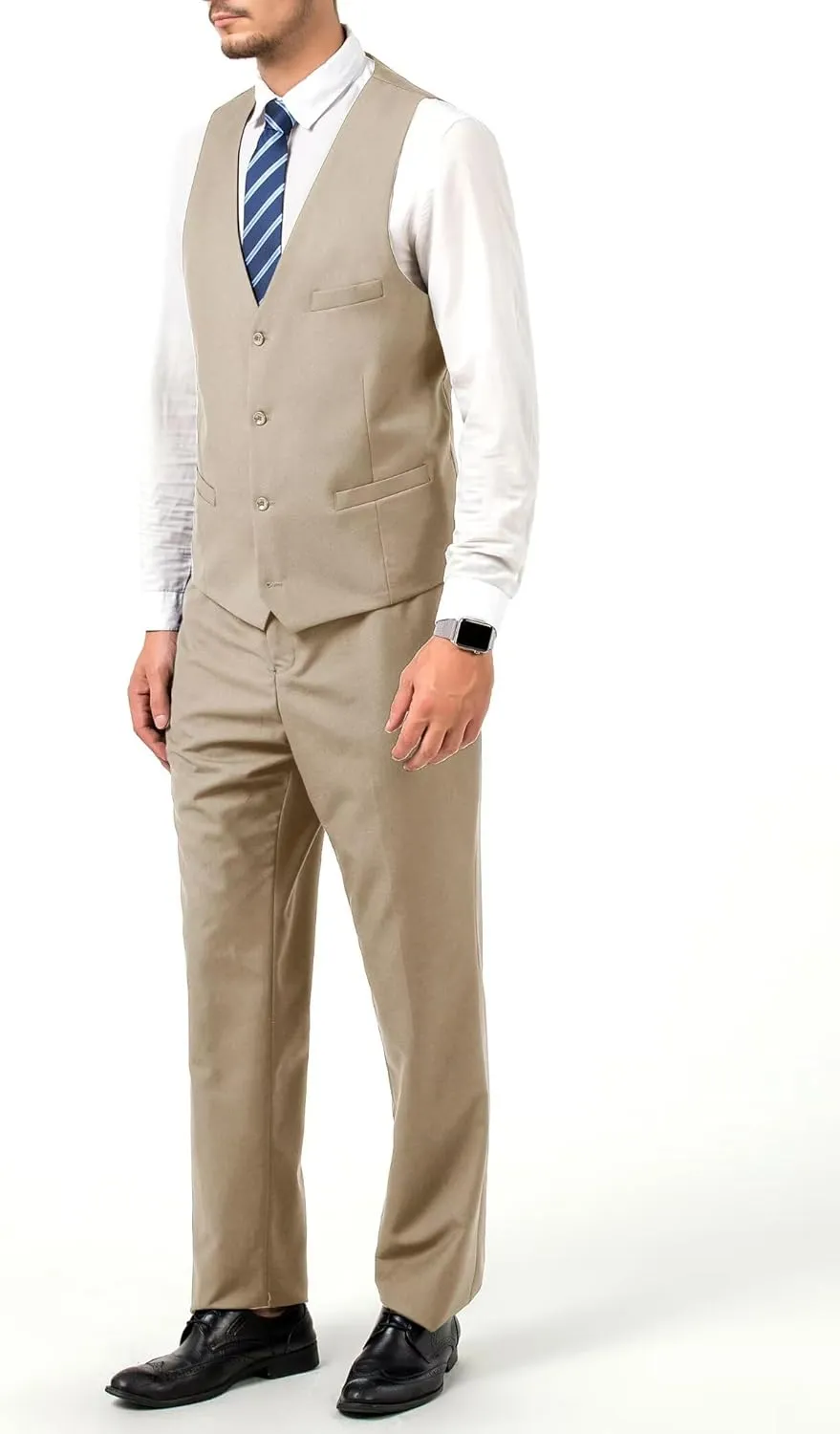 Men's Suit 3 Pieces Slim Fit Wedding Suit for Men Formal Prom Tuxedo Bussiness Suit Jacket Vest Pants with Tie