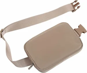 Mini Belt Bag Fanny Pack with Adjustable Strap Unisex Small Waist Pouch Crossbody Bags for Travel Workout Running Hiking (Khaki)
