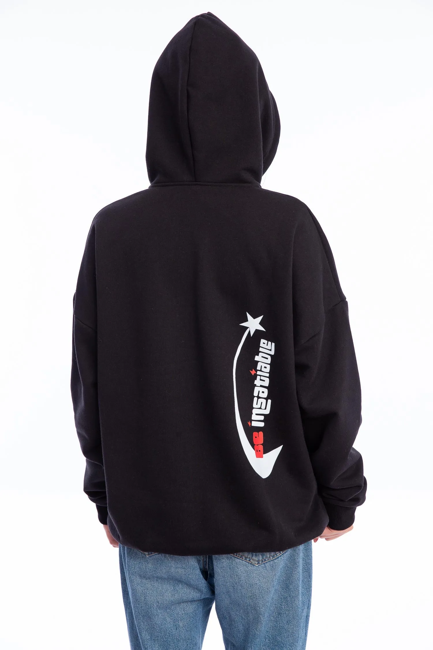 Oversized Cotton Hoodie - Grais