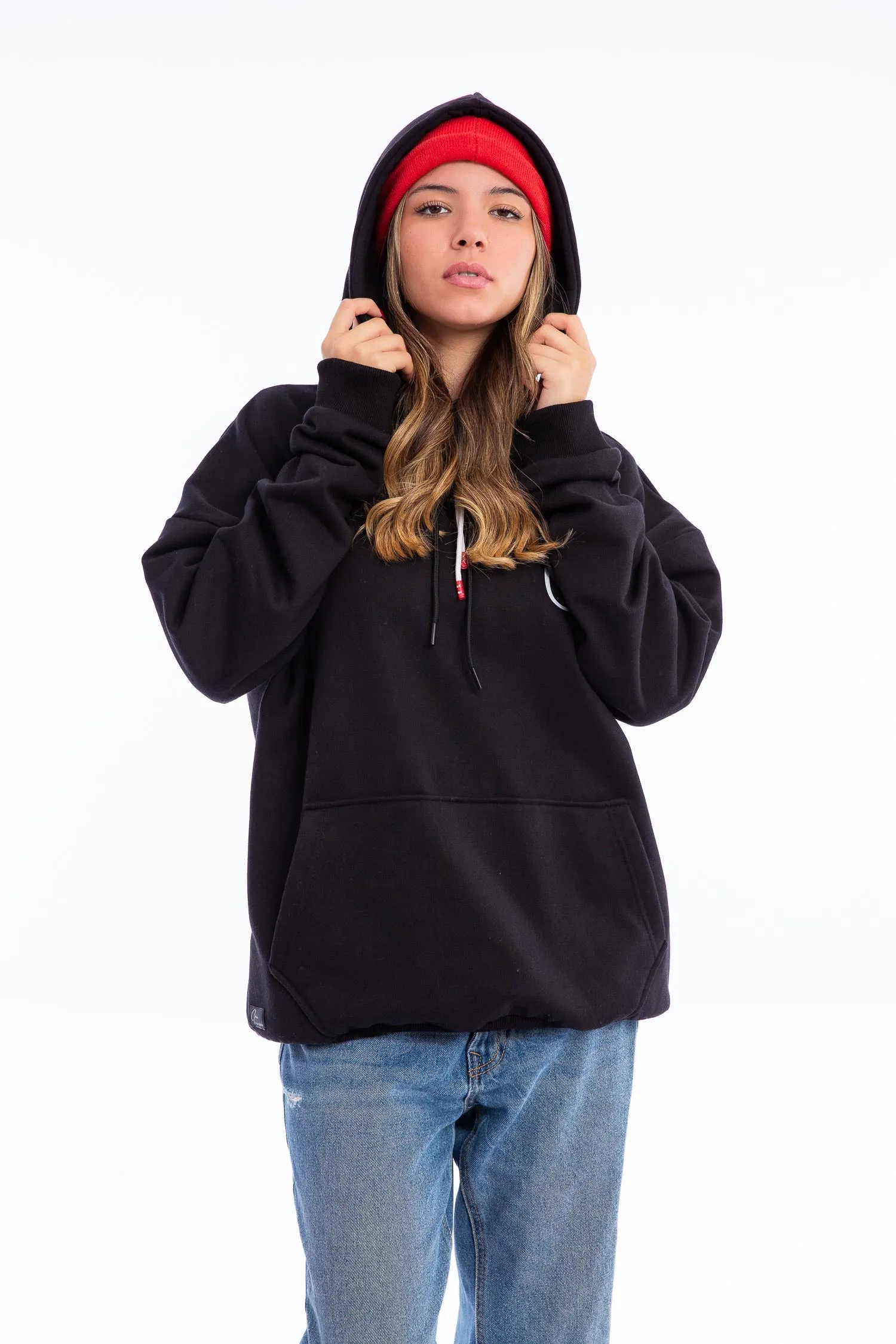 Oversized Cotton Hoodie - Grais