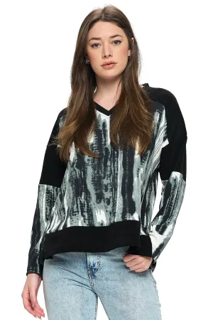 Pullover Colorblock Ribbed Oversized