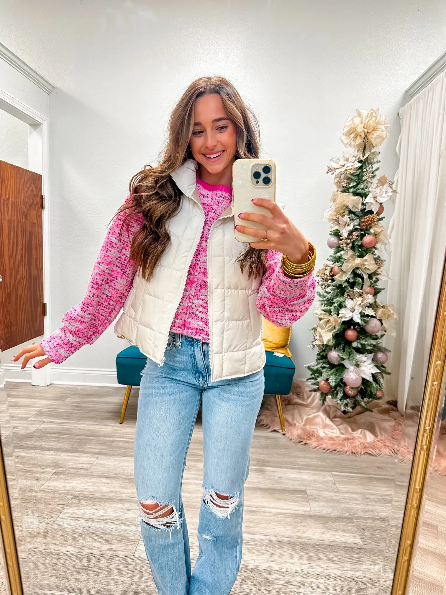 Solid Puffer Padded Warm Vest