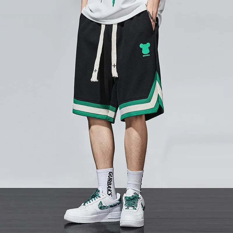 Sports capris men's silk casual shorts