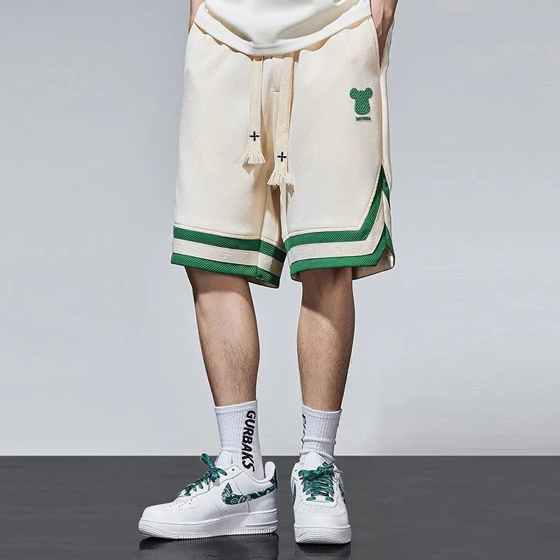 Sports capris men's silk casual shorts