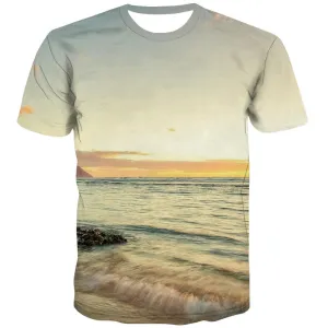 surf T-shirt Men The sea T-shirts Graphic sport Shirt Print Cool Tshirts Cool
