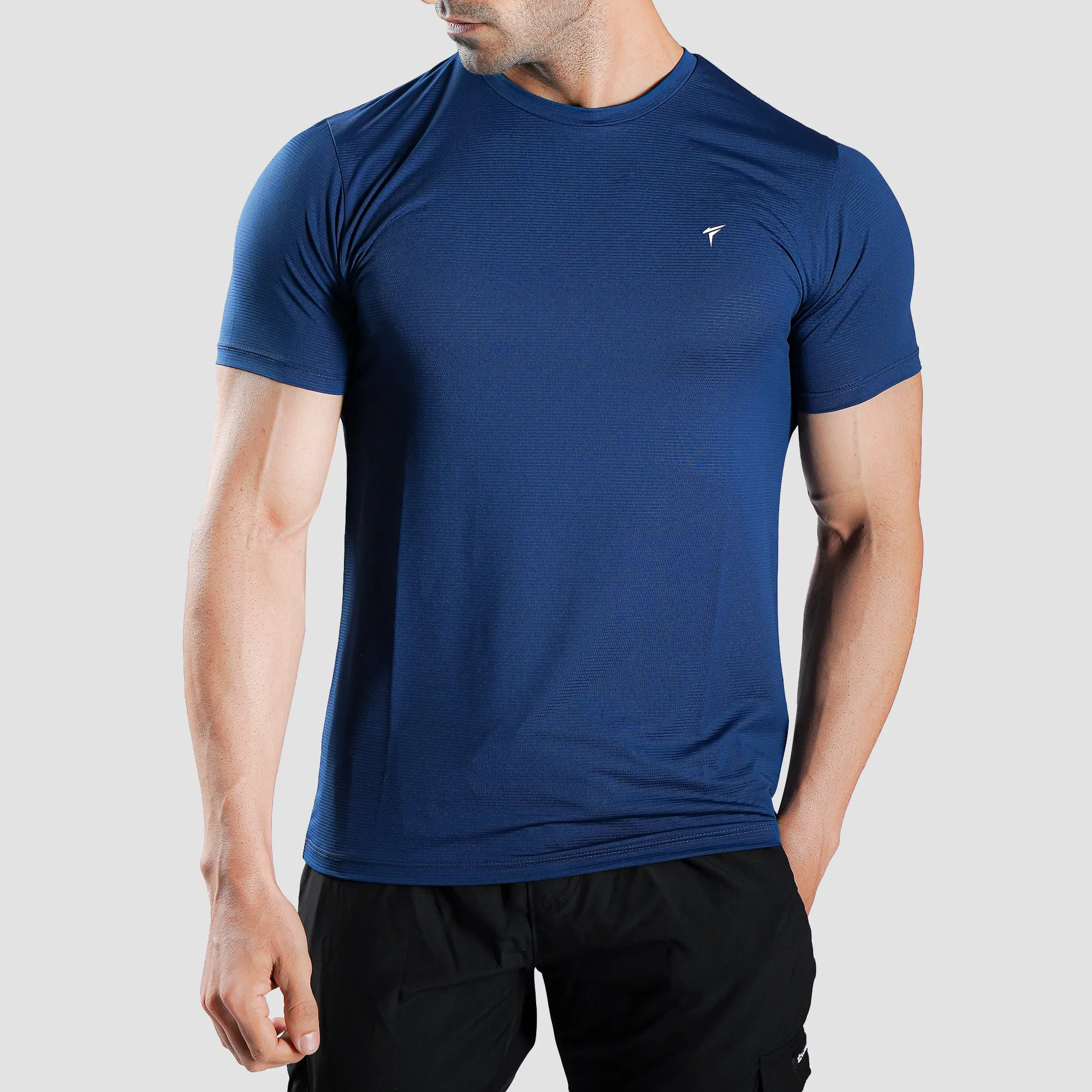 Tf-Imperial Blue Ultra Stretch Mesh Tee