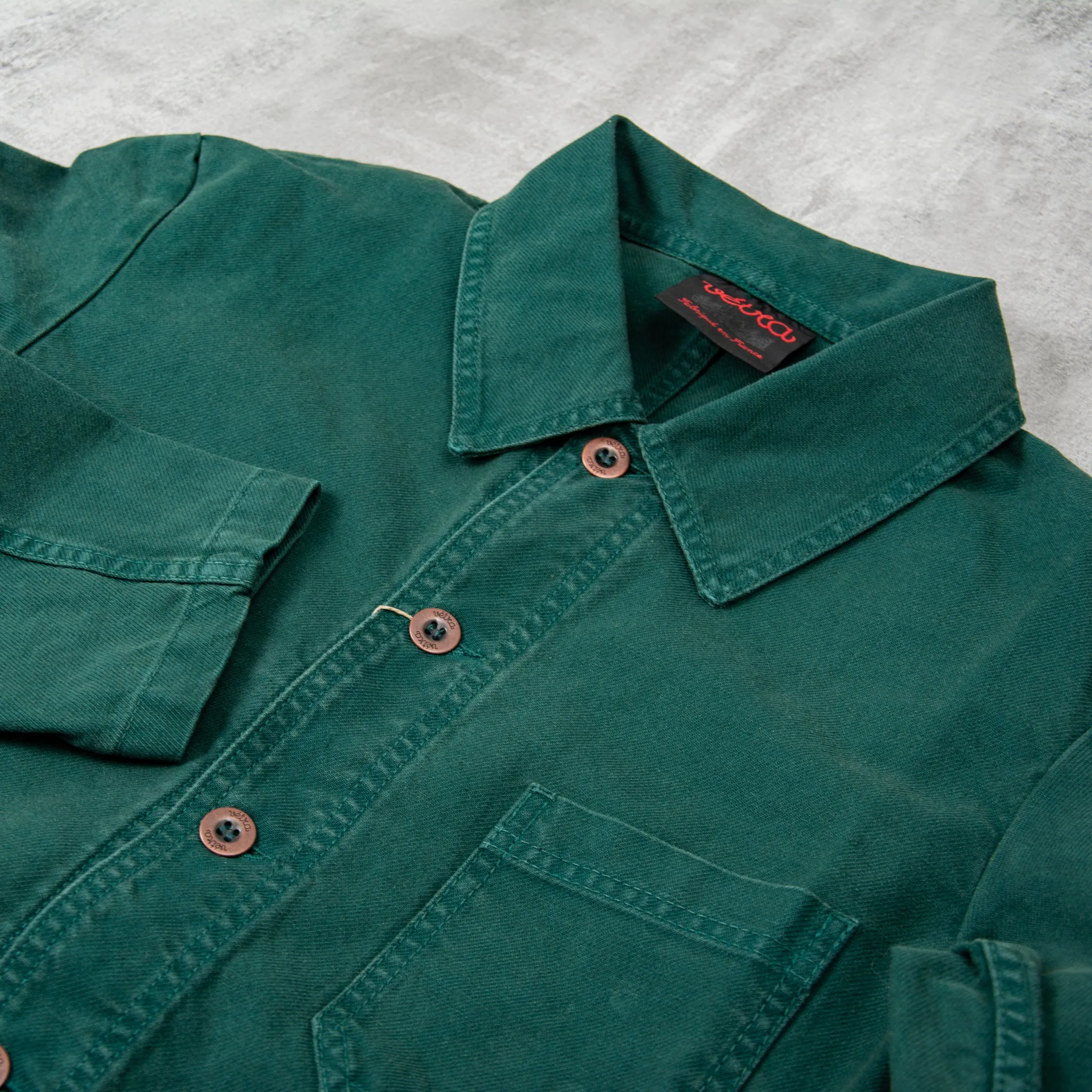 Vetra Twill Workwear Jacket Style 5c - Bottle Green