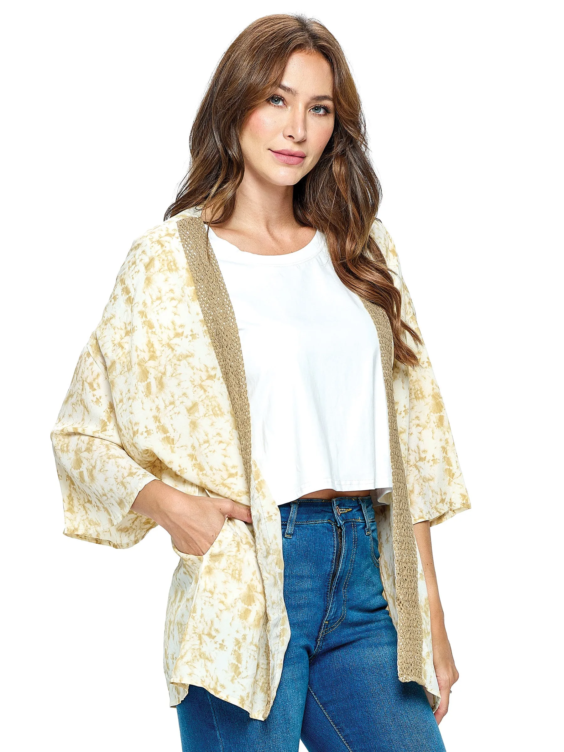 Wrap TieDye Wrap Lace Details