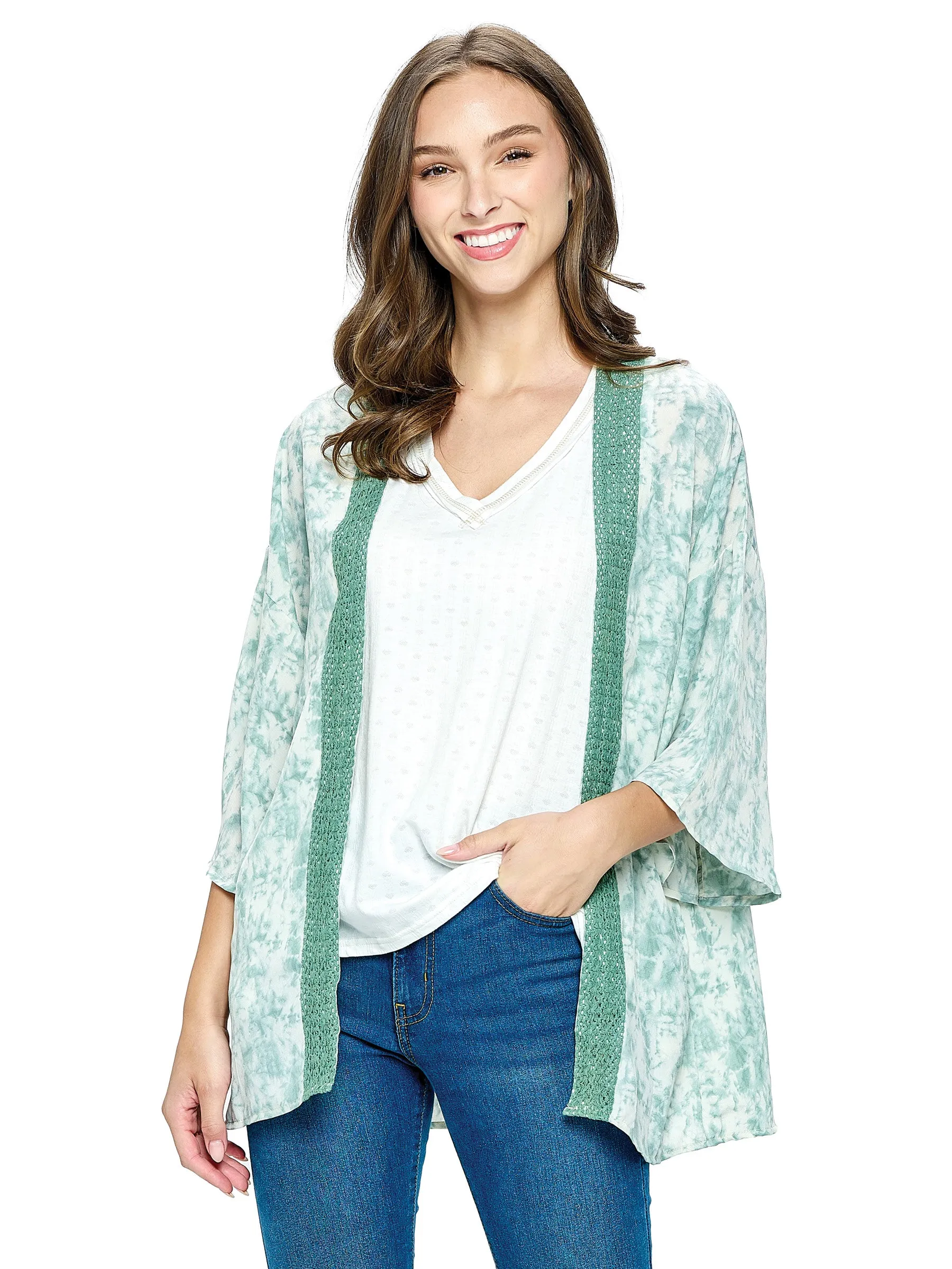 Wrap TieDye Wrap Lace Details