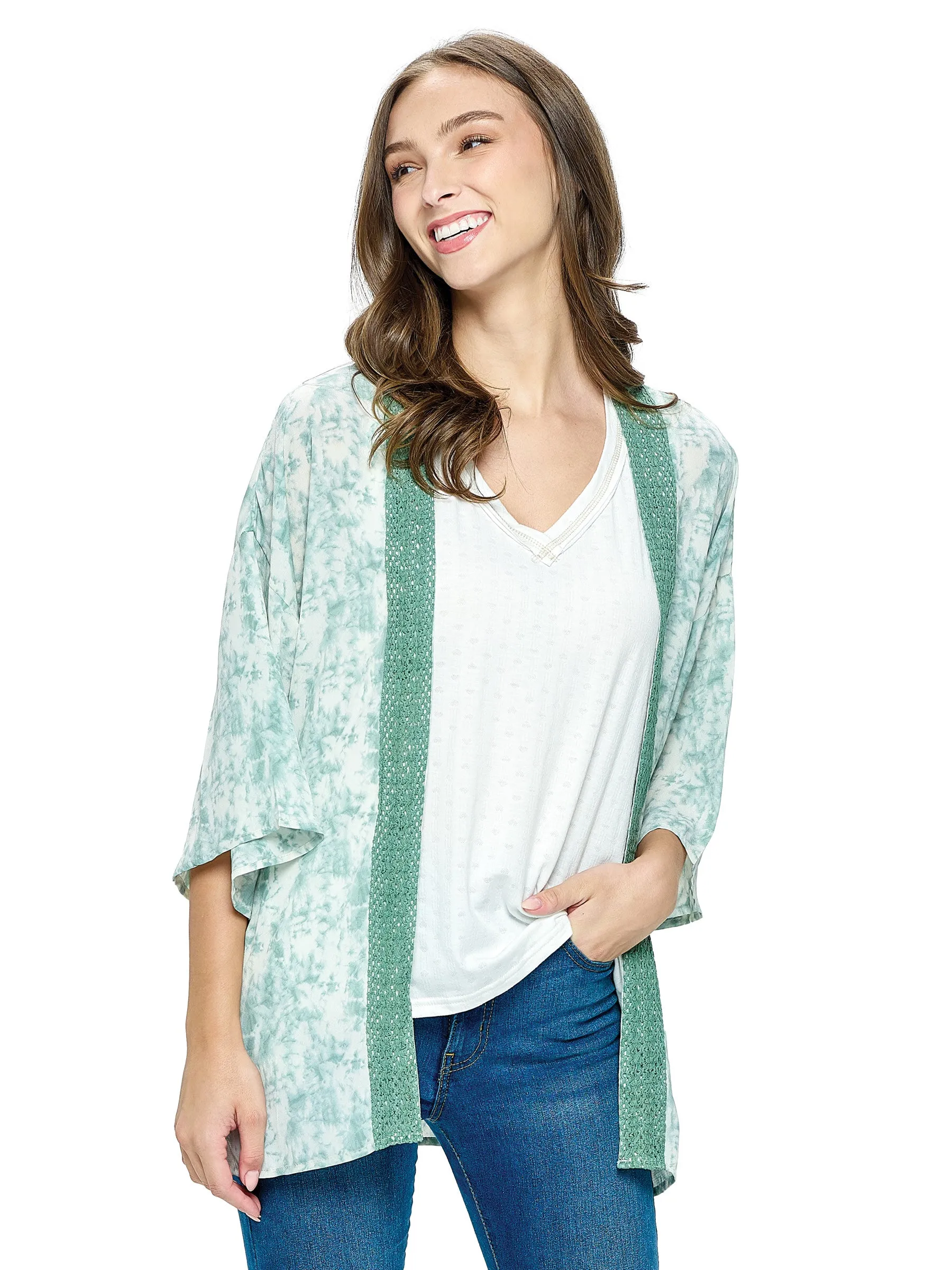 Wrap TieDye Wrap Lace Details