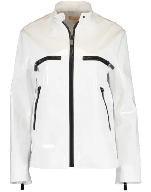 Zippered Leather Surf Jacket